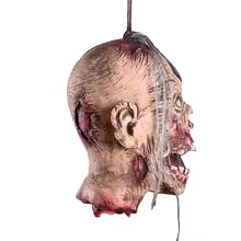 Tête Suspendue Halloween — Décoration Effrayante Réaliste