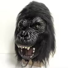 Masque Gorille Latex Réaliste — Cosplay Animal Halloween Visage Complet